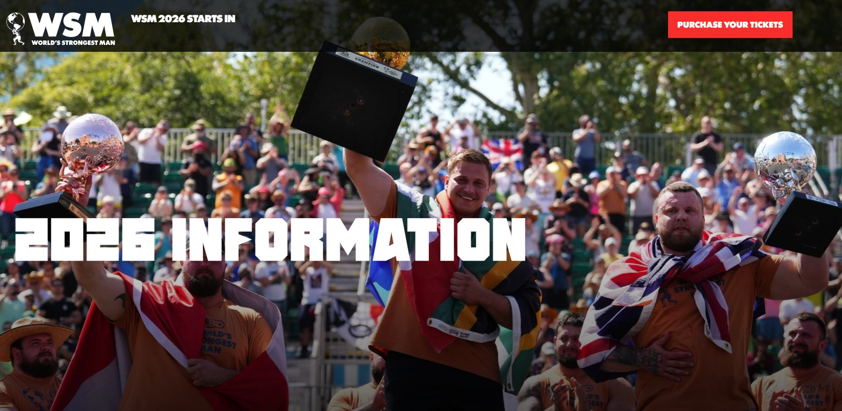 World's Strongest Man 2026 Competition - Apr 23 - 26